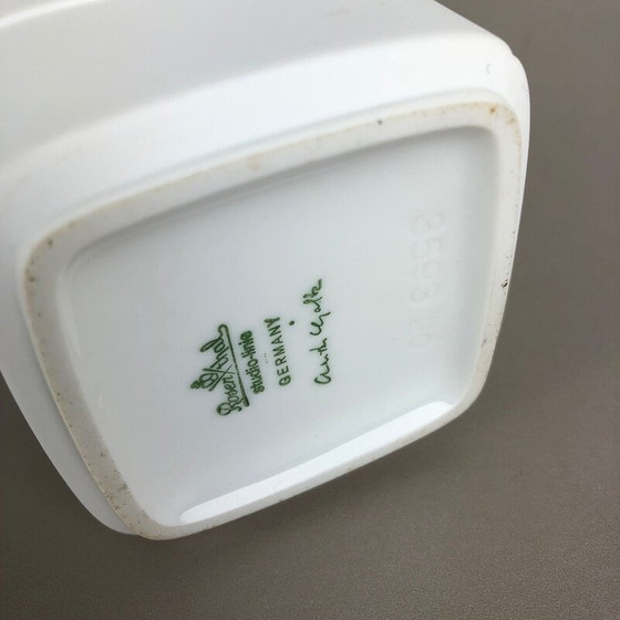 Image 1 of Vintage Porcelain Op Art Vase by Christa Galtz for Rosenthal, Germany 1970s