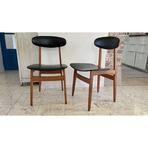 Pair of vintage Scandinavian chairs