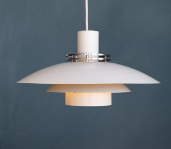 Image 1 of Lampada a sospensione Leto con parte superiore bianca