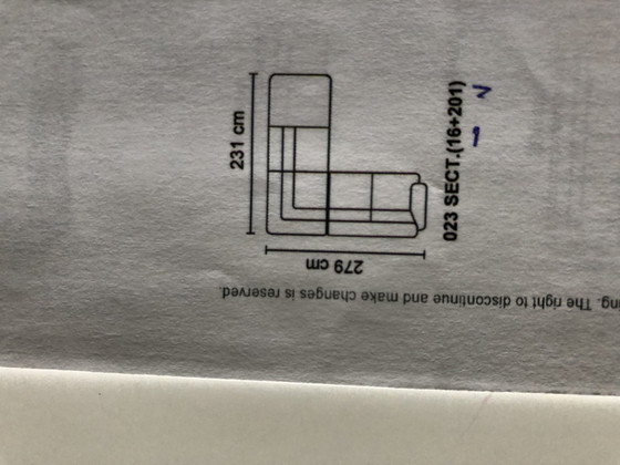 Image 1 of Natuzzi V159 corner sofa