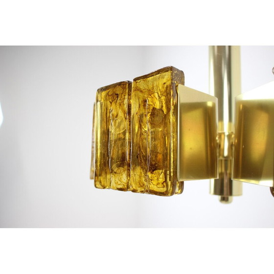 Image 1 of Vintage brass chandelier, Hungary 1970