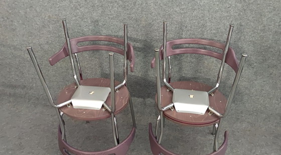 Image 1 of Kusch & Co Set Chairs Table Dining Room Kitchen Chair Kitchen Chair Mid - Century Modern Design 60s Vintage Retro 60S