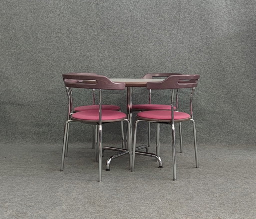 Conjunto de sillas Kusch &amp; Co. para mesa, comedor, cocina, silla, diseño moderno de mediados de siglo, años 60, vintage, ret