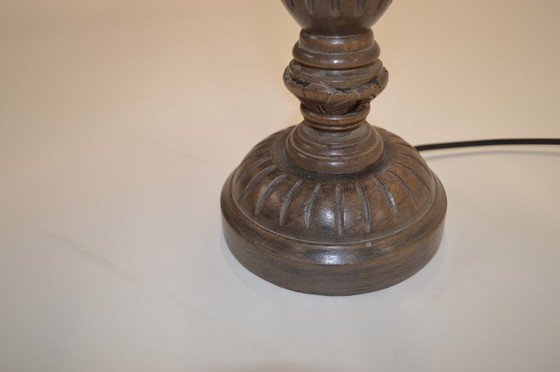 Image 1 of Lamp, Olive Patine, Shade Gray