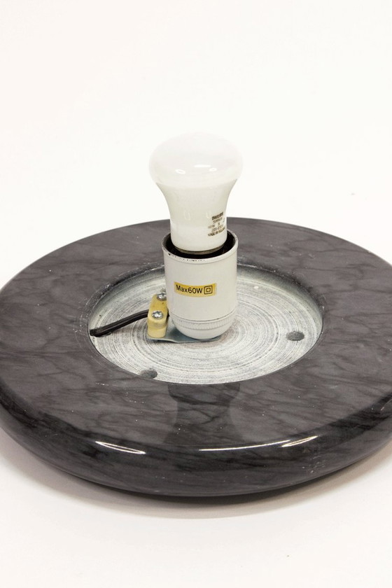 Image 1 of Lampada vintage a globo in marmo 