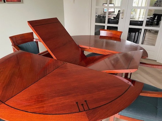 Image 1 of Schuitema Art Deco Dining Table With 4 Chairs