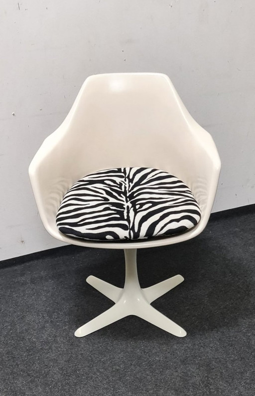 Arkana Fiberglass Swivel Chair By Maurice Burke