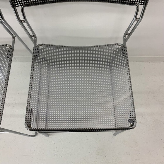 Image 1 of Pair of vintage minimalist Arrben Italy Sultana stackable dining chairs, 1970s