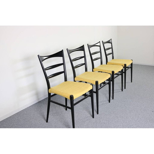 Set of 4 vintage Danish chairs for Slagelse - 1960s