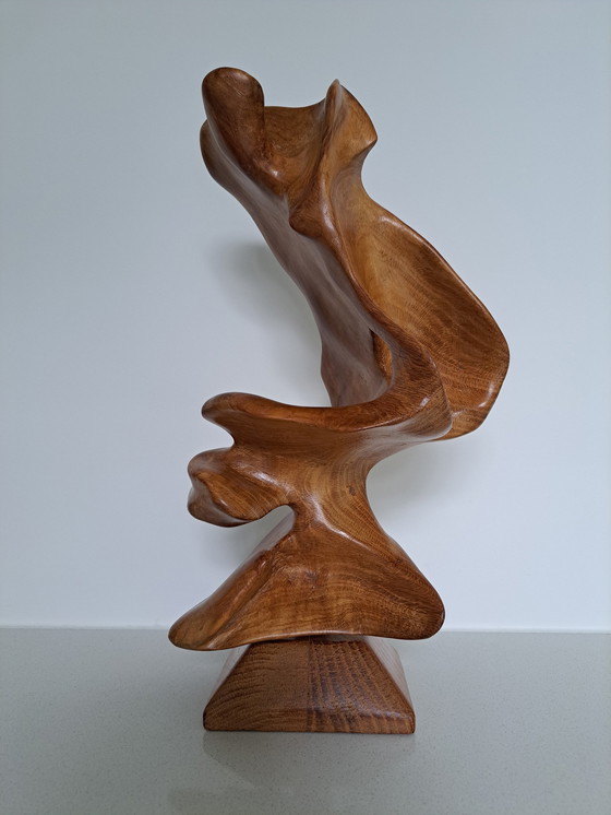 Image 1 of Scultura in legno vintage organica astratta