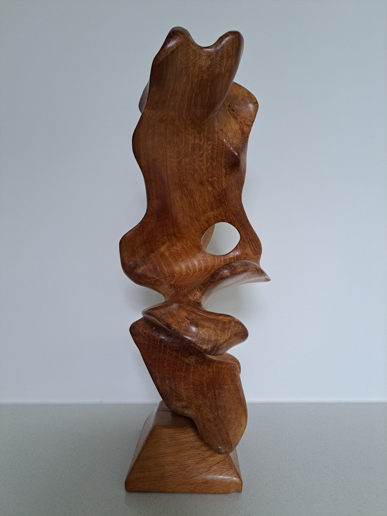 Image 1 of Scultura in legno vintage organica astratta