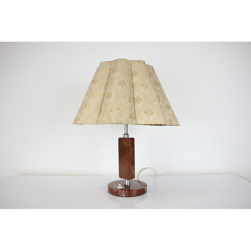 Vintage Kámen metal table lamp by Praha, 1950