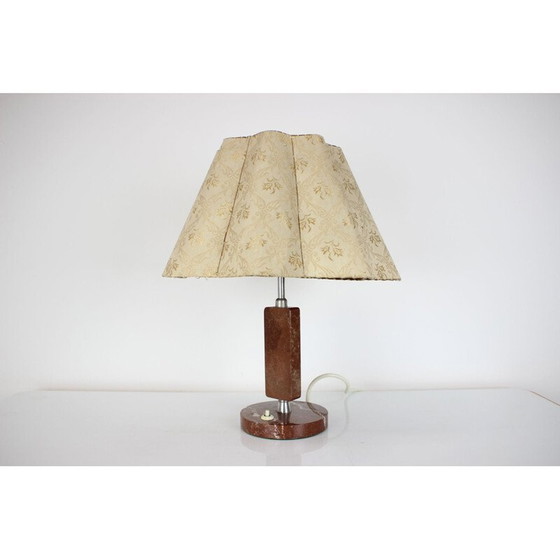 Image 1 of Vintage Kámen metal table lamp by Praha, 1950