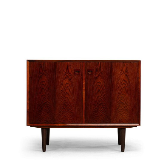 Image 1 of Vintage LCW sideboard in red stained ash by Charles and Ray Eames for Herman Miller, 2000