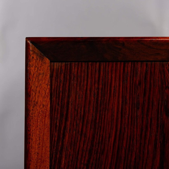 Image 1 of Vintage LCW sideboard in red stained ash by Charles and Ray Eames for Herman Miller, 2000