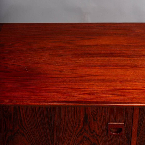 Image 1 of Vintage LCW sideboard in red stained ash by Charles and Ray Eames for Herman Miller, 2000