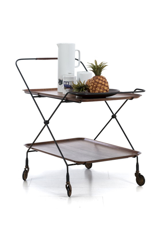 Image 1 of Wire iron tea trolley