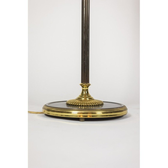 Image 1 of Vintage "Roseau" floor lamp in bronze and gilded brass for La Maison Charles, France 1970