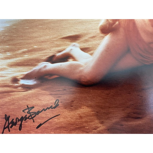 Fotografía antigua "Playa de Santa Mónica" de G. Barris