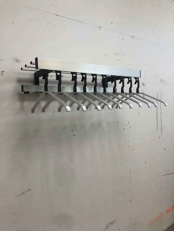 Image 1 of Modern Wall Coat Rack 10 Hangers