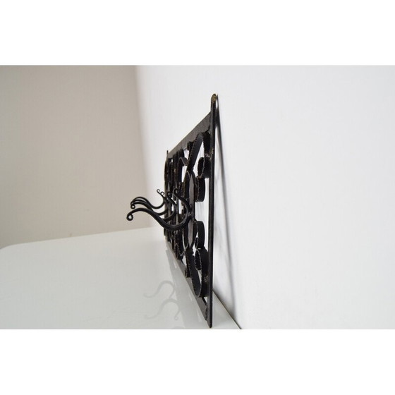Image 1 of Vintage metal wall hanger, Czechoslovakia 1960s