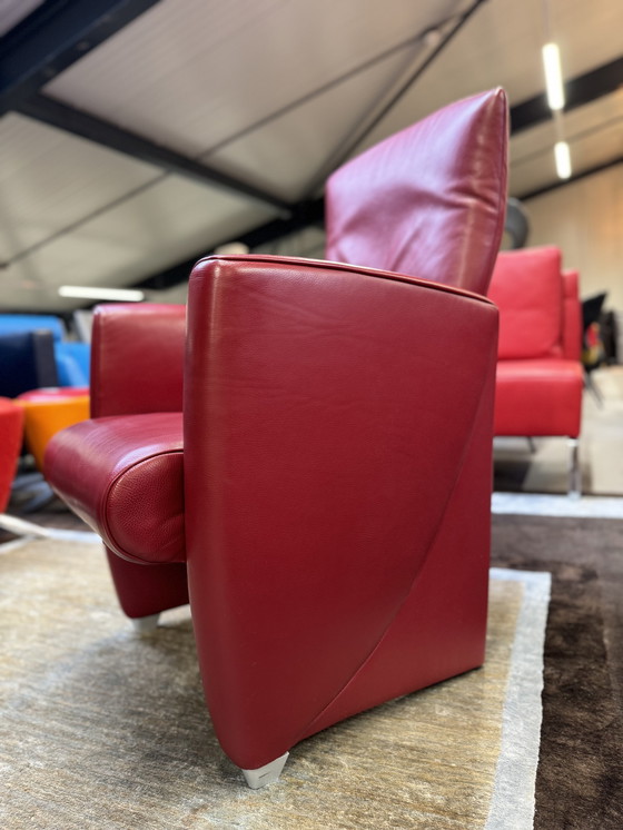 Image 1 of Jori Vinci armchair red Cherry leather