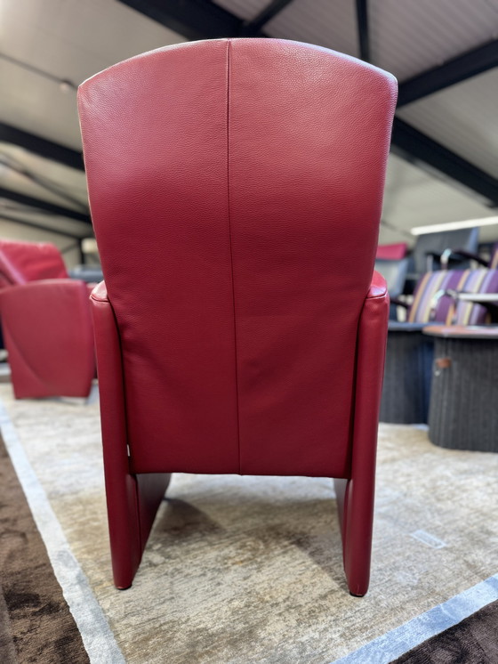 Image 1 of Jori Vinci armchair red Cherry leather