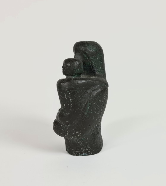 Image 1 of Dutch design - Rijkel Dijkstra - Bronze - '2 people in a good conversation' - 80's