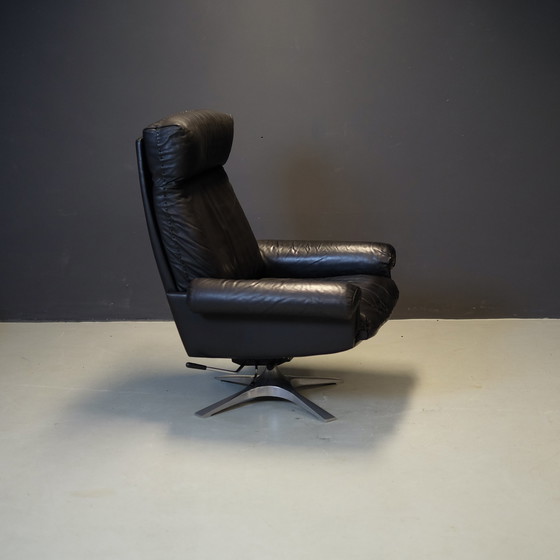 Image 1 of De Sede leather swivel and tilt armchair, model DS 31.