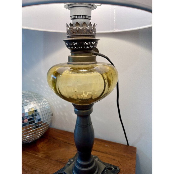 Image 1 of Lampada a olio elettrificata d'epoca
