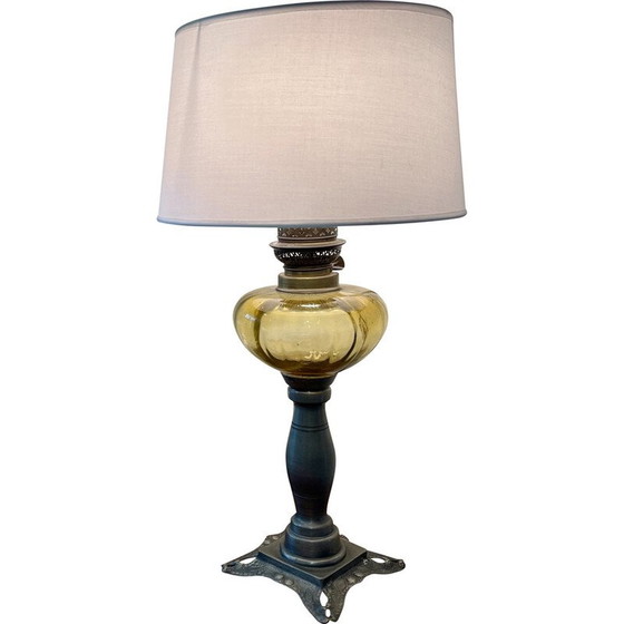 Image 1 of Lampada a olio elettrificata d'epoca
