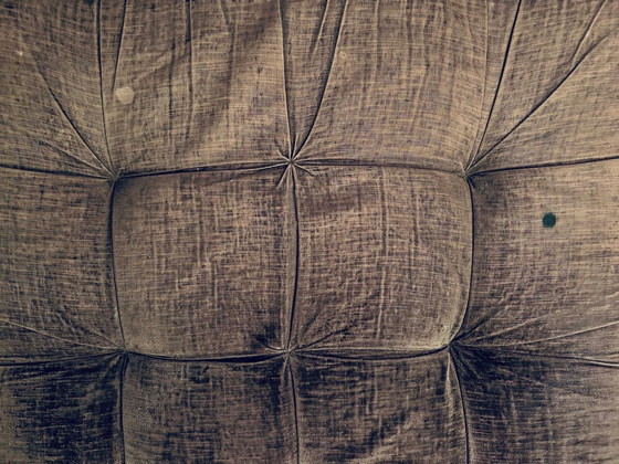 Image 1 of First Edition Mah Jong Sofa In Brown Velvet By Hans Hopfer For Roche Bobois, 1970S, France