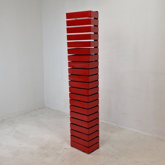 Image 1 of Vintage rotating cabinet in metal and acrylic plastic by Shiro Kuramata for Cappellini