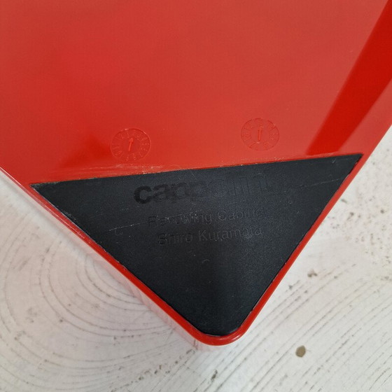 Image 1 of Vintage rotating cabinet in metal and acrylic plastic by Shiro Kuramata for Cappellini