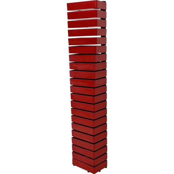 Image 1 of Vintage rotating cabinet in metal and acrylic plastic by Shiro Kuramata for Cappellini