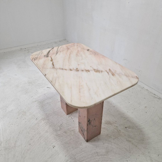 Image 1 of Vintage marble side table, Italy 1980