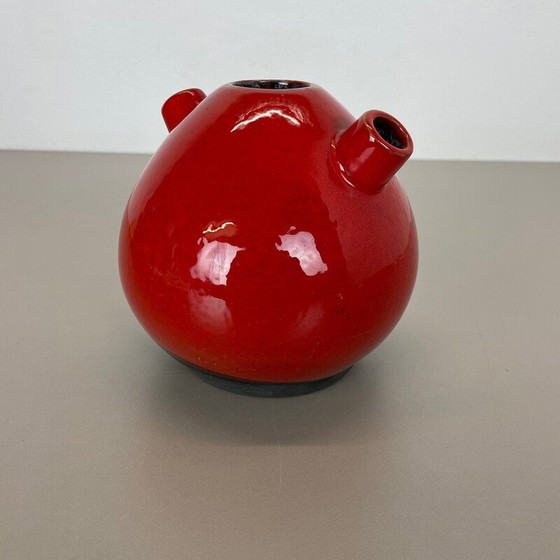 Image 1 of Vintage red ceramic vase for Marei Ceramics, Germany 1970s