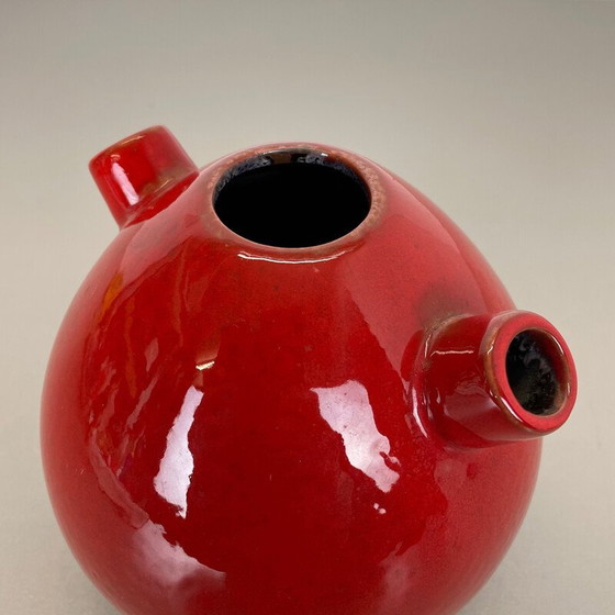 Image 1 of Vintage red ceramic vase for Marei Ceramics, Germany 1970s