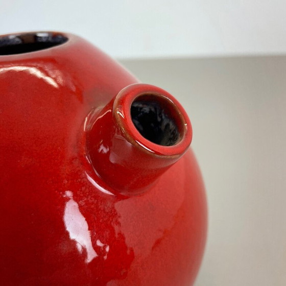Image 1 of Vintage red ceramic vase for Marei Ceramics, Germany 1970s