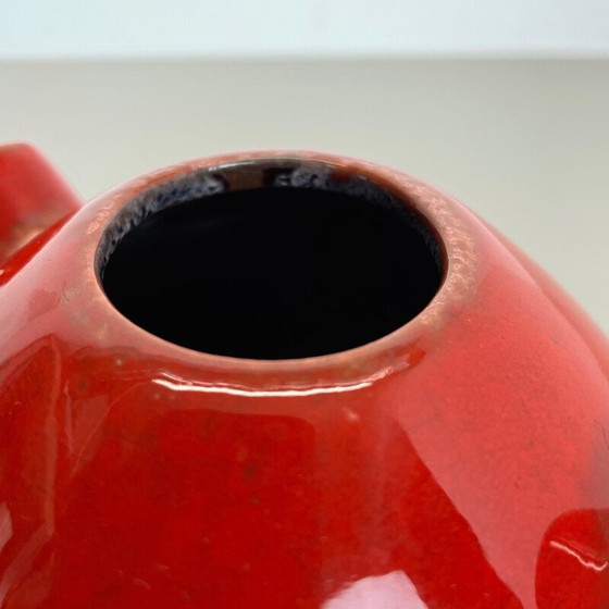 Image 1 of Vintage red ceramic vase for Marei Ceramics, Germany 1970s