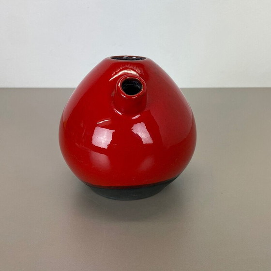 Image 1 of Vintage red ceramic vase for Marei Ceramics, Germany 1970s