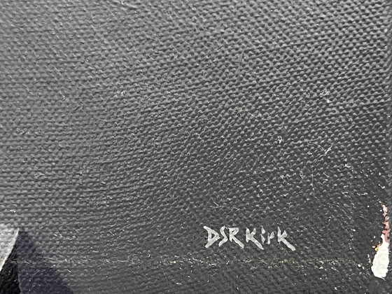 Image 1 of David Kirk, 1960. Regno Unito, tela acrilica, Somerset, Oxford, dipinto originale, 