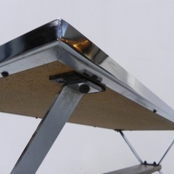 Image 1 of Table à carreaux vintage Adri, cadre chromé - 1960s