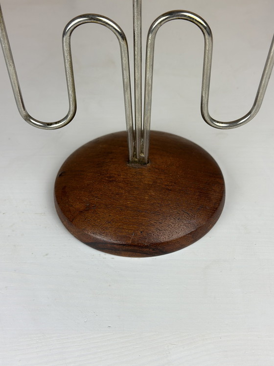 Image 1 of Danish Design Teak candlestick