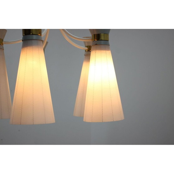 Image 1 of Vintage Stilnovo style chandelier by Drukov, 1960s