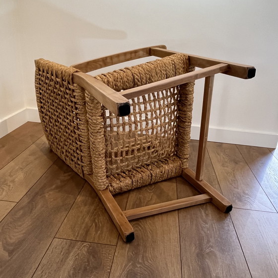 Image 1 of Mid - Century Modern Armchair Wood And Rope
