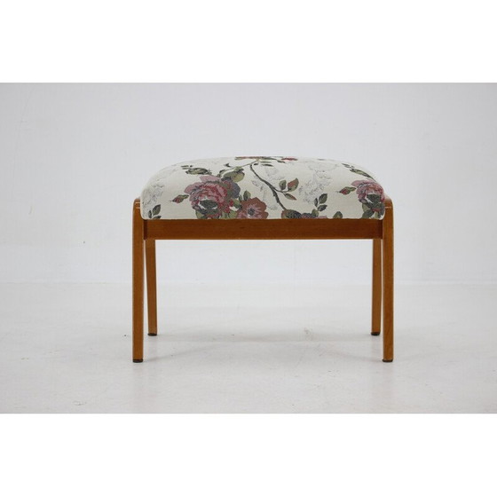 Image 1 of Vintage beechwood stool ,Czechoslovakia 1970s