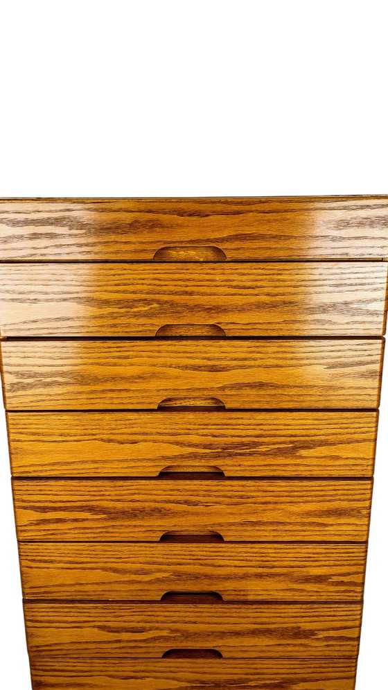 Image 1 of Hülsta Blank Oak Chest of Drawers 1970S