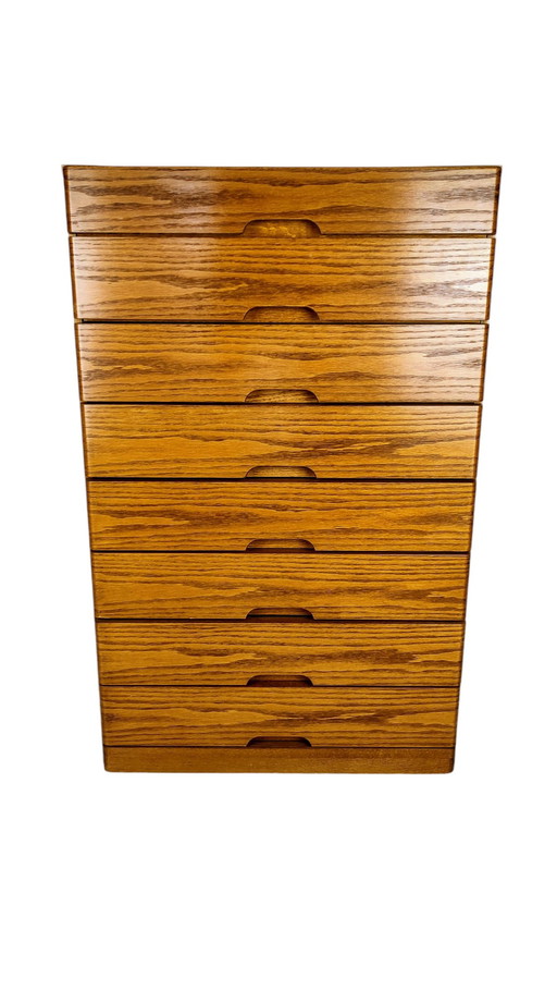 Hülsta Blank Oak Chest of Drawers 1970S