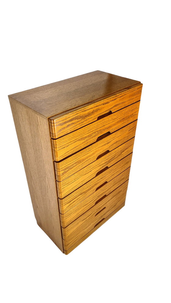 Image 1 of Hülsta Blank Oak Chest of Drawers 1970S